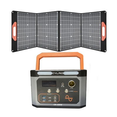 Power Supply High Capacity 540Wh 500w 110V Solar Portable Power Station Bank For Emergency