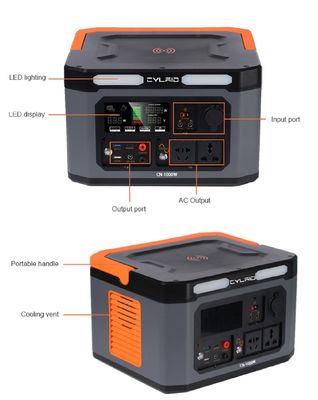 AC Output Voltage 110V / 220V 2000W Portable Solar Power Station For Camping And Home